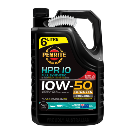 Penrite HPR 10 10W-50 Full Synthetic Engine Oil 6L - HPR10006