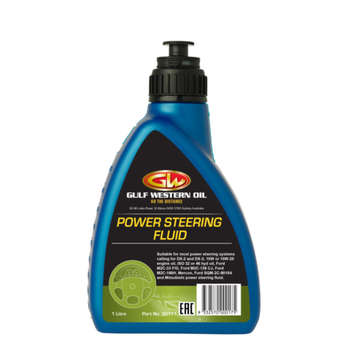 Gulf Western Power Steering Fluid 1L - 30111