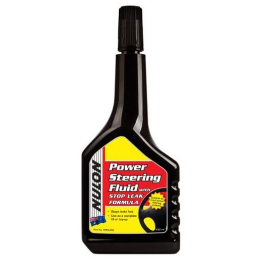 Nulon 2 in 1 Power Steering Fluid With Stop Leak 500ml - PSFSL450