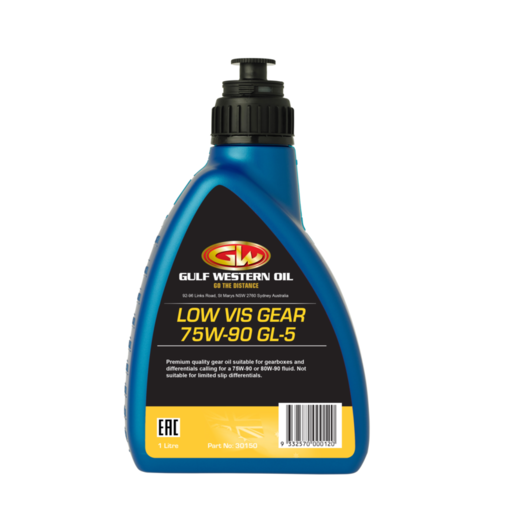 Gulf Western Gear Lube LOW VIS 75W-90 GL-5 1L - 30150