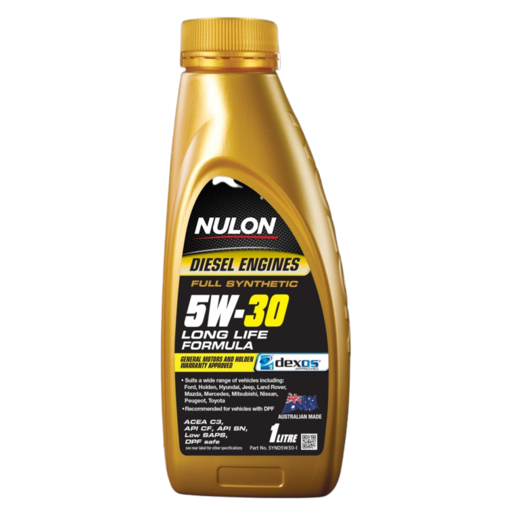 Nulon Full Synthetic Long Life Diesel Engine Oil 5W-30 1L - SYND5W30-1