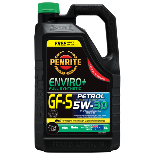 Penrite Enviro+ GF-S 5W-30 Full Synthetic Engine Oil 5L - EPLUSGF5005