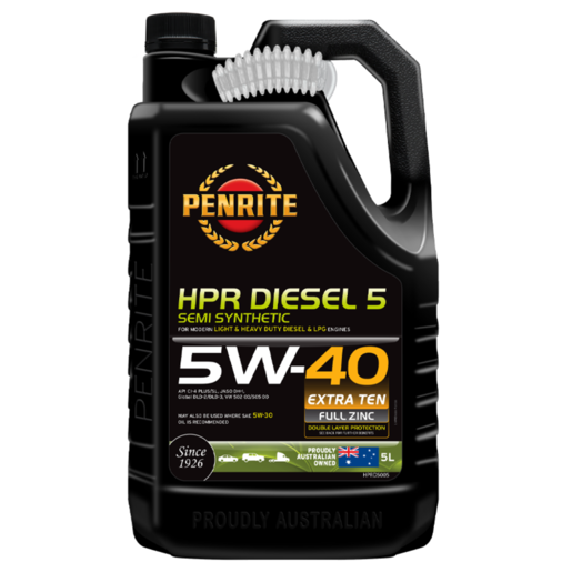 Penrite HPR Diesel 5 5W-40 Semi Synthetic Engine Oil 5L- HPRD5005