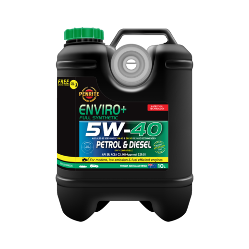 Penrite Enviro+ 5W-40 Full Synthetic Engine Oil 10L - EPLUS5W40010