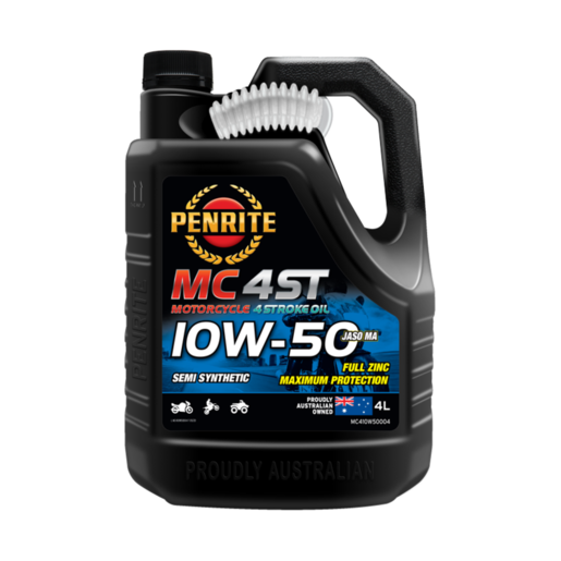 Penrite MC-4ST 10W-50 Semi Synthetic Engine Oil 4L - MC410W50004
