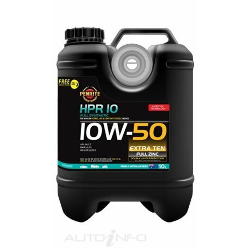 Penrite HPR 10 10W-50 Full Synthetic Engine Oil 10L - HPR10010