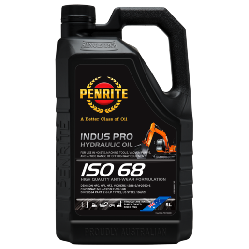 Penrite Indus Pro Hydraulic 68 Hydraulic Oil 5L - PROHYD68005