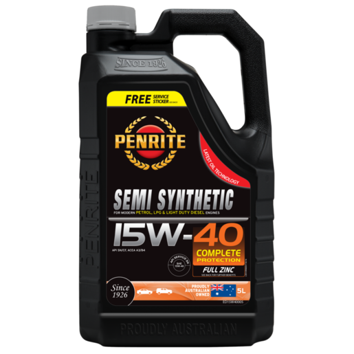 Penrite 15W-40 Semi Synthetic Engine Oil 5L - ED15W40005