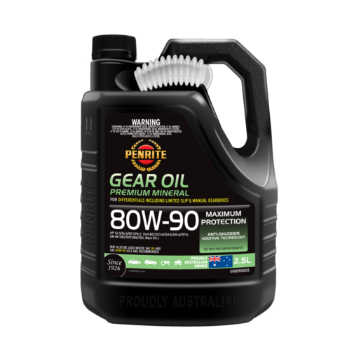 Penrite HD Gear Oil 80W-90 Differential Oil 2.5L - GO80900025