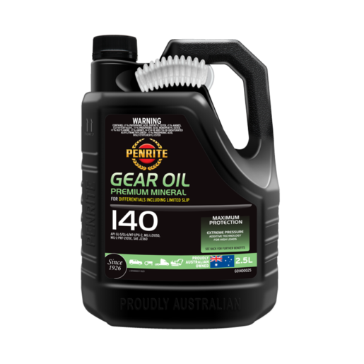 Penrite Premium Mineral 140 Gear Oil 2.5L - GO1400025