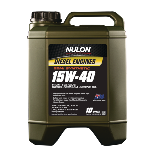 Nulon 15W-40 Semi Synthetic Diesel Formula Engine Oil 10L - SSD15W40-10