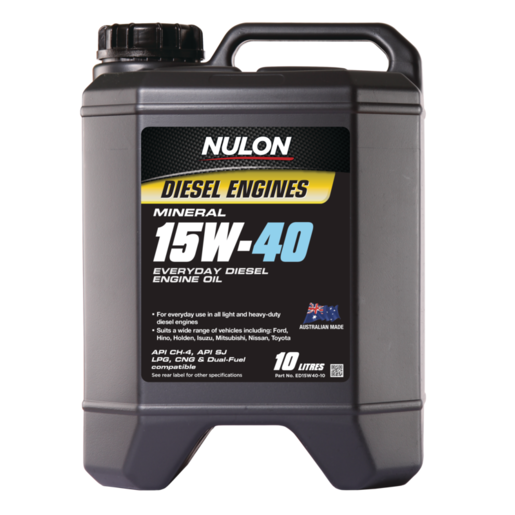 Nulon Mineral 15W-40 Everyday Diesel Engine Oil 10L - ED15W40-10