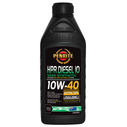 Penrite HPR Diesel 10 10W-40 Semi Synthetic Engine Oil 1L - HPRD10001