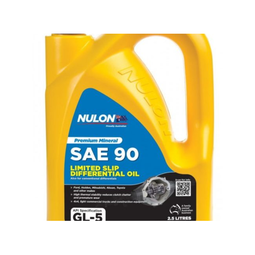 Nulon Premium Mineral SAE 90 Limited Slip Differential Oil 2.5L - LSD90-2.5