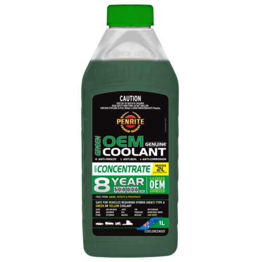 Penrite Green OEM Genuine Coolant Anti-Freeze Fluid 1L - COOLGREEN001