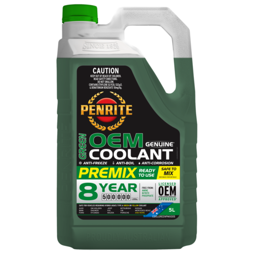 Penrite Green OEM Coolant Premix 5L - COOLGREENPMX005