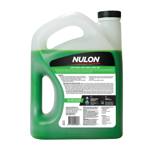 Nulon Green General Purpose Coolant Premix 4L - GPPG-4