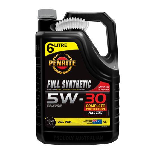 Penrite 5W-30 Full Synthetic Engine Oil 6L - EDS05006