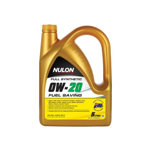 Nulon Fully Synthetic 0W-20 Fuel Saving Engine Oil 5L - SYN0W20-5