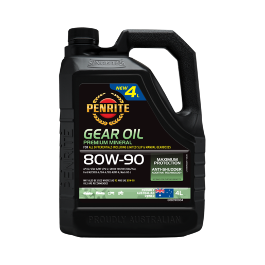 Penrite Gear Oil 80W-90 Differential Oil 4L - GO8090004