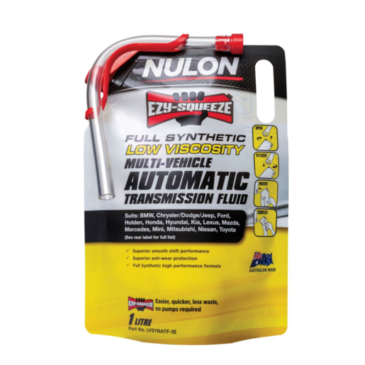 Nulon Full Synthetic Multi-Vehicle Automatic Transmission Fluid 1L - LVSYNATF-1E