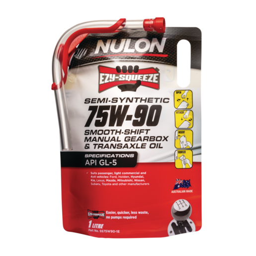 Nulon 75W-90 Semi Synthetic Manual Gearbox and Transaxle Oil 1L - SS75W90-1E