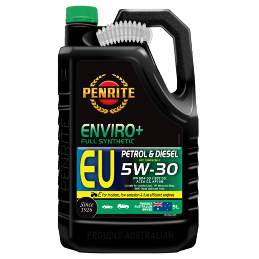 Penrite Enviro+ EU 5W-30 Full Synthetic Engine Oil 5L - EPLUSEU005