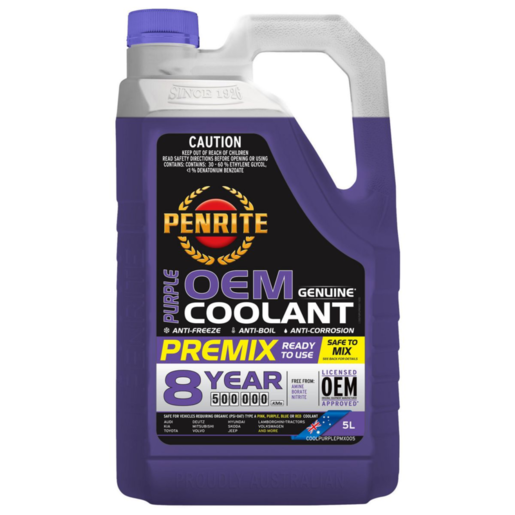 Penrite Purple OEM Premix Anti-Freeze Coolant 5L - COOLPURPLE005