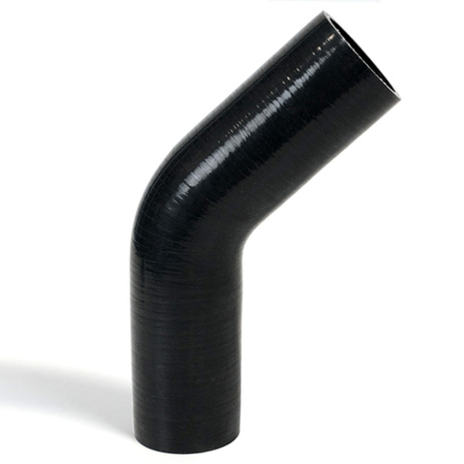 SAAS 45 Deg 4 Ply Silicone Hose 57mm x 57mm Black - SSH455757