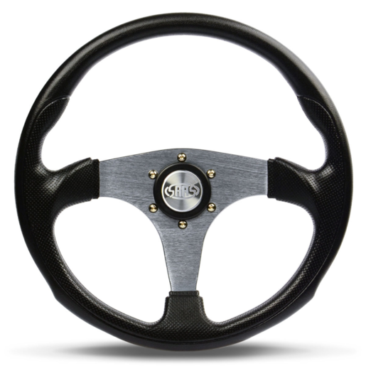 SAAS Steering Wheel Poly 14" ADR Octane Titanium Spoke - SW515T-R