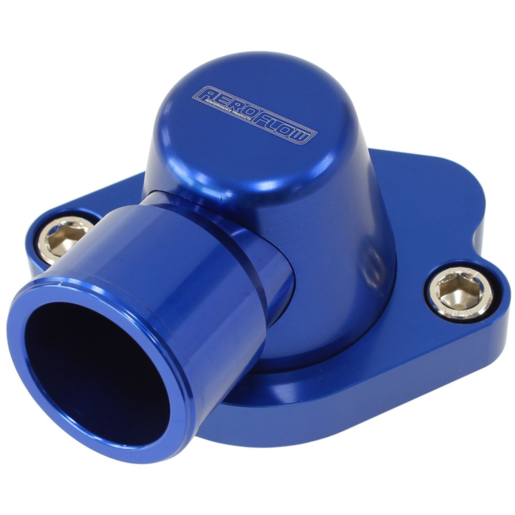 Aeroflow Billet Thermostat Housing Blue - AF64-2056