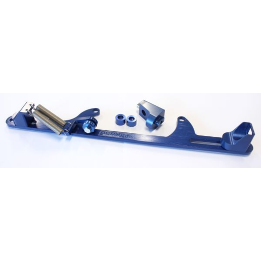 Aeroflow Billet Throttle Cable Bracket 4500 Dominator Style Blue - AF64-2002