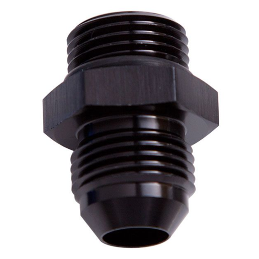 Aeroflow ORB to AN Straight Male Flare Adapter - AF920-10-12BLK