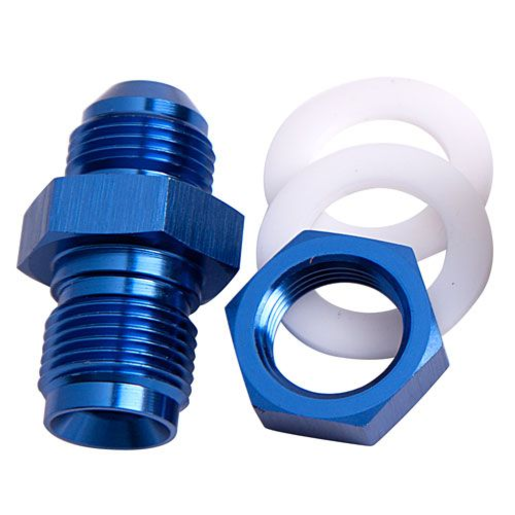 Aeroflow Fuel Cell Fitting -8AN Blue - AF921-08