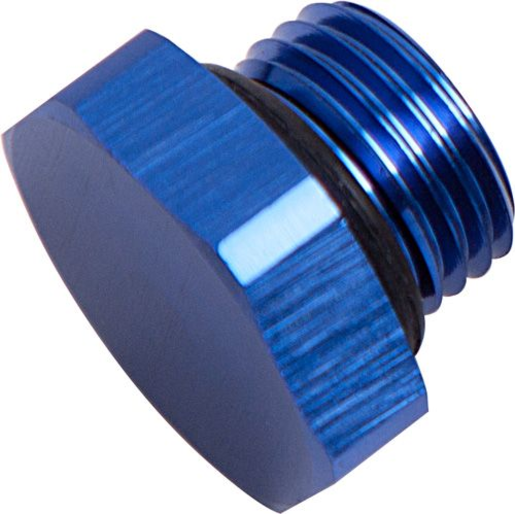 Aeroflow ORB Port Plug -8AN Blue - AF814-08