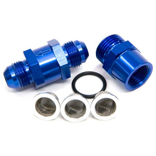 Aeroflow Inline Fuel & Oil Filter -8AN Blue - AF608-08