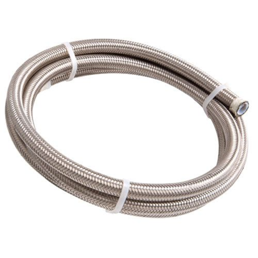 Aeroflow 200 Series PTFE Teflon Stainless Steel Braided Hose -3AN - AF200-03-15M