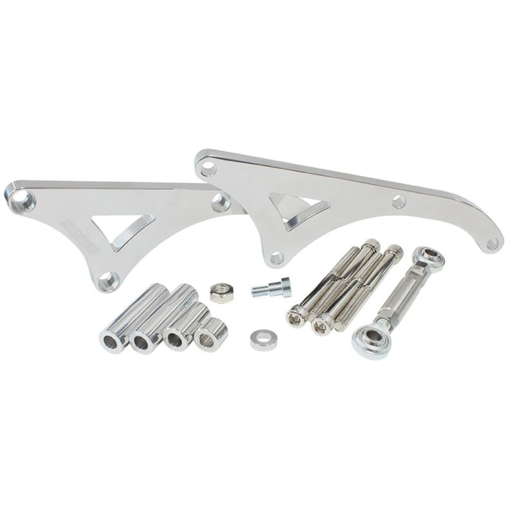 Aeroflow Mid Mount Billet Alternator Bracket Polished - AF64-4033