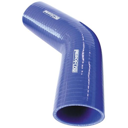 Aeroflow Gloss Blue 45 Deg Silicone Elbow Hose 3" I.D - AF9002-300