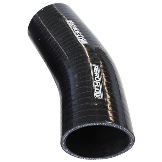 Aeroflow Gloss Black 23 Deg Silicone Elbow Hose 3-1/2" I.D - AF9207-350