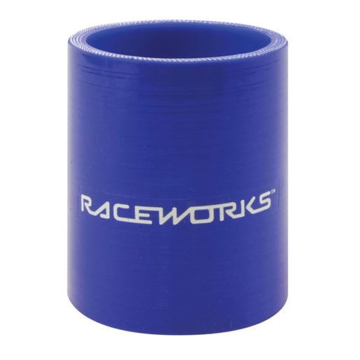 RaceWorks Silicone Hose Straight Short 2.5" 63mm x 75mm Blue - SHS-250BE