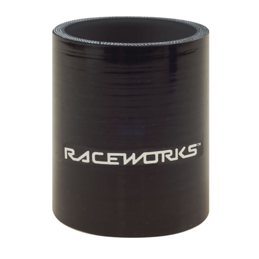 RaceWorks 2.5" Silicon Hose Straight 63mm x 75mm Black -SHS-250BK