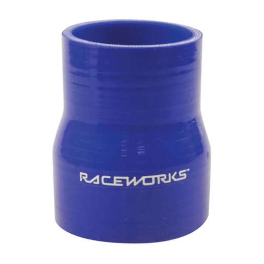 RaceWorks Silicone Hose Straight Reducer 2.25-2.5" 57-63mm Blue - SHR-225250BE