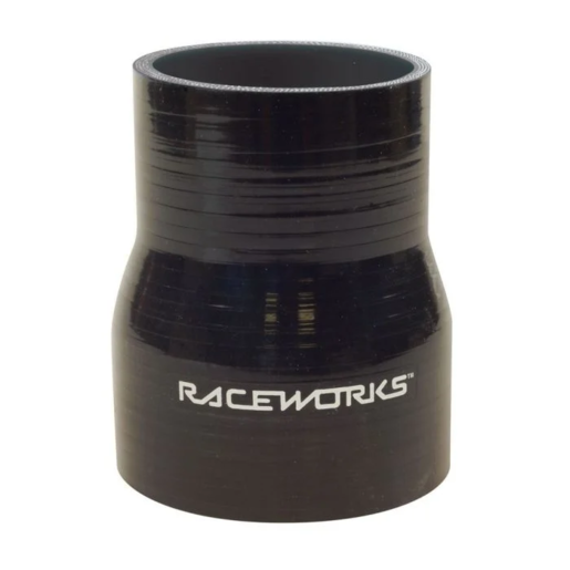RaceWorks 2.25-2.5" Silicone Hose Straight Reducer Black 57-63mm - SHR-225250BK