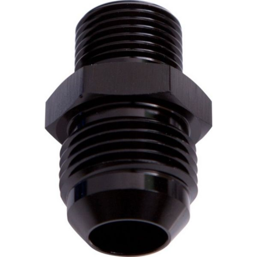 Aeroflow Metric to Male Flare Adaptor Black M16 x 1.5mm to -10AN - AF733-10BLK