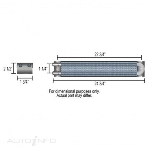 FRAME RAIL COOLER 24 -6AN