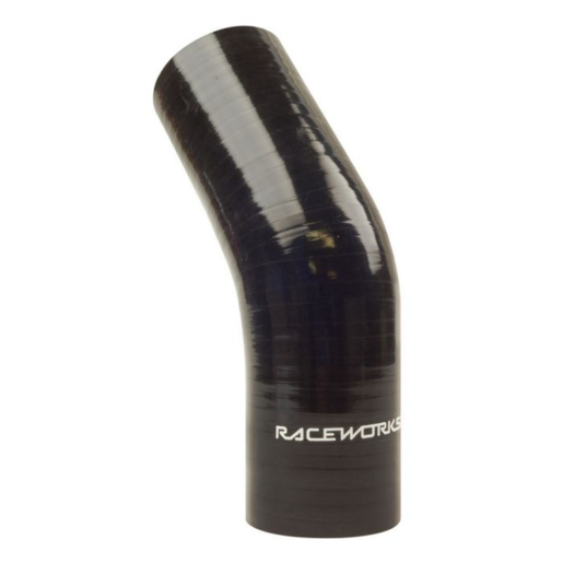 RaceWorks 2" Silicone Hose 45 Deg Elbow Black 51mm - SHE-045-200BK