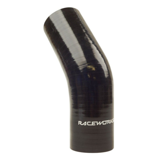 RaceWorks 2.5" Silicone Hose 45 Deg Elbow 63mm - SHE-045-250BK