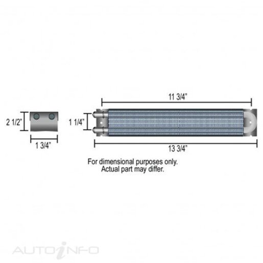 FRAME RAIL COOLER 12 -6AN