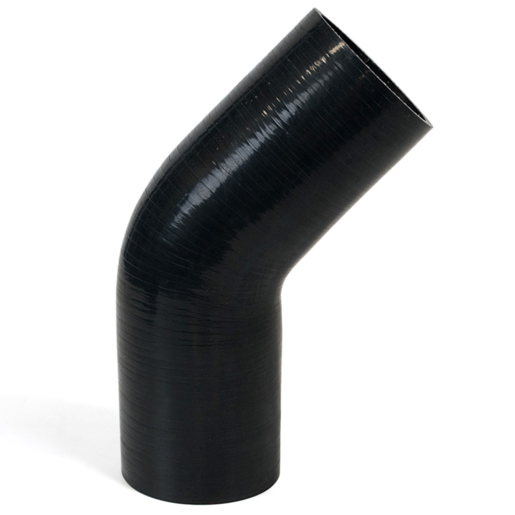 SAAS 45 Deg 4 Ply Silicone Hose 82mm x 82mm Black - SSH458282